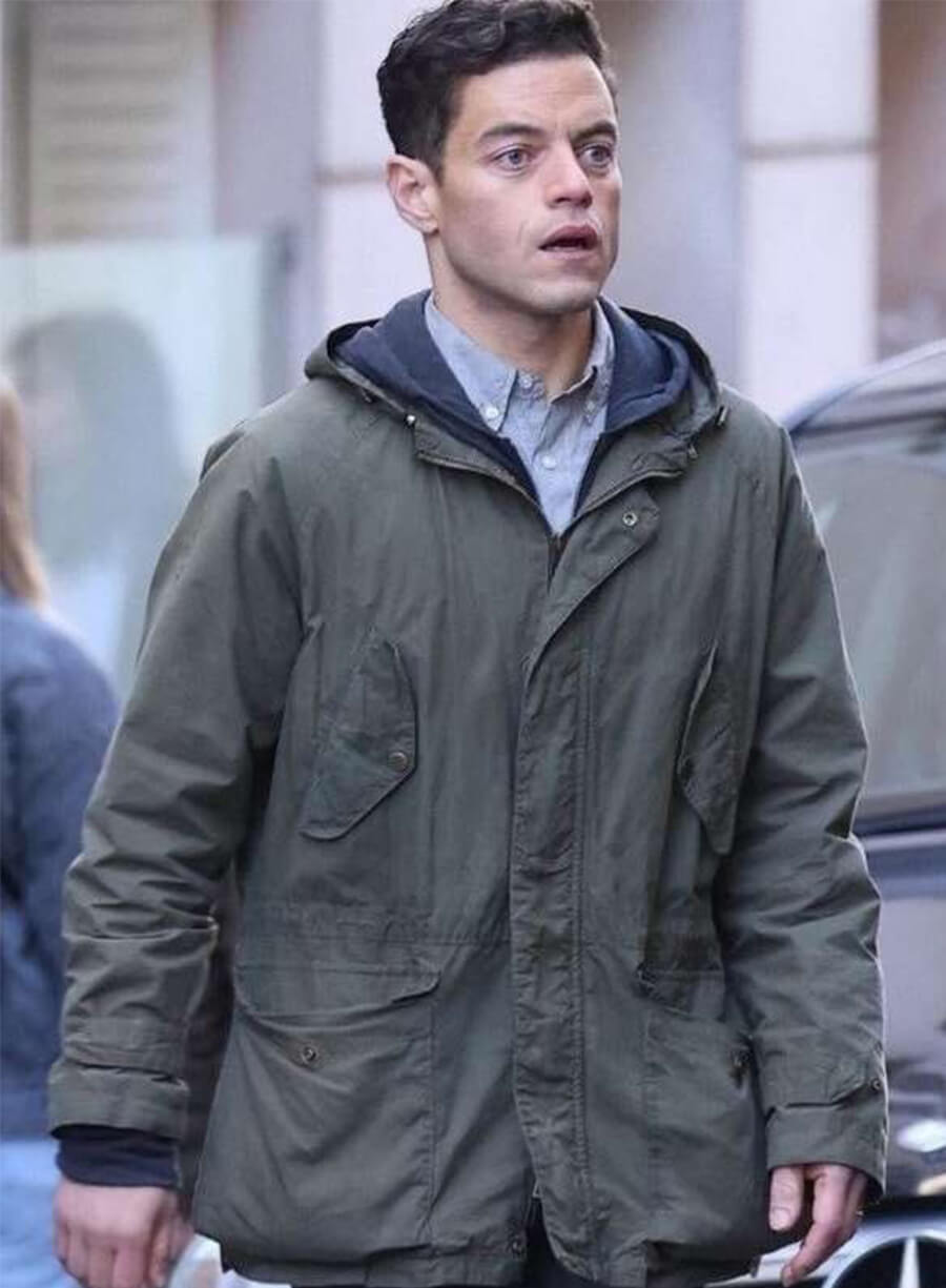 The Amateur 2025 Rami Malek Charles Green Jacket