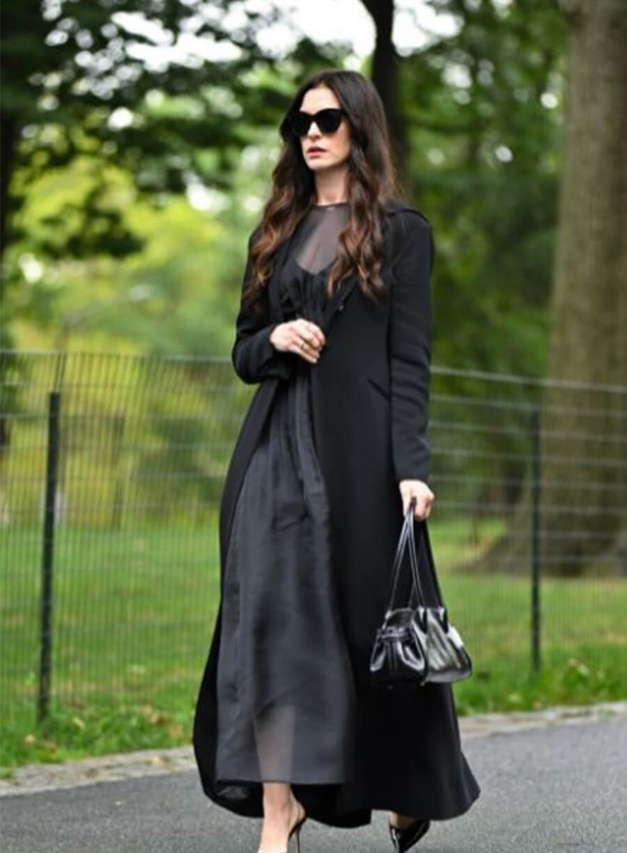 The Devil Wears Prada 2 Anne Hathaway Black Coat