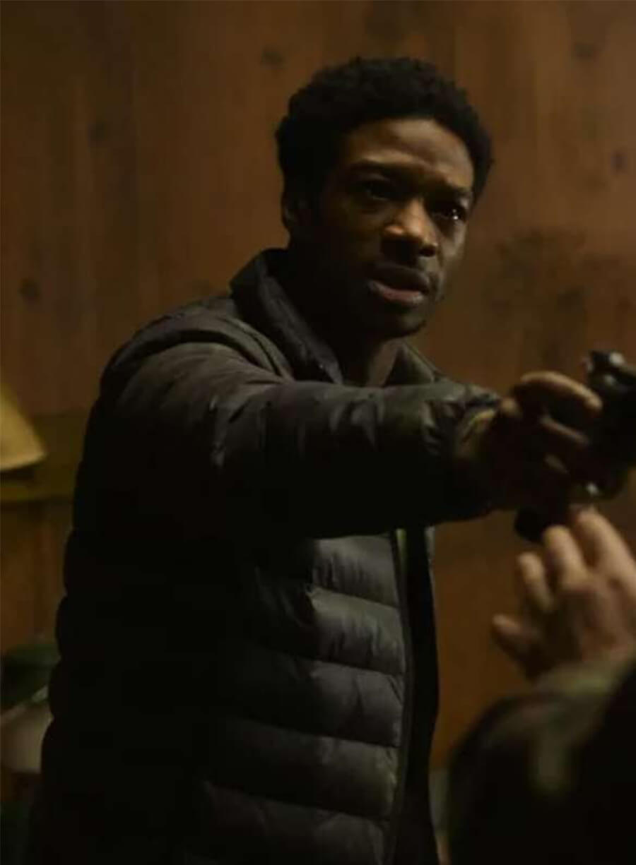 The Last of Us Lamar Johnson Henry Black Puffer Jacket