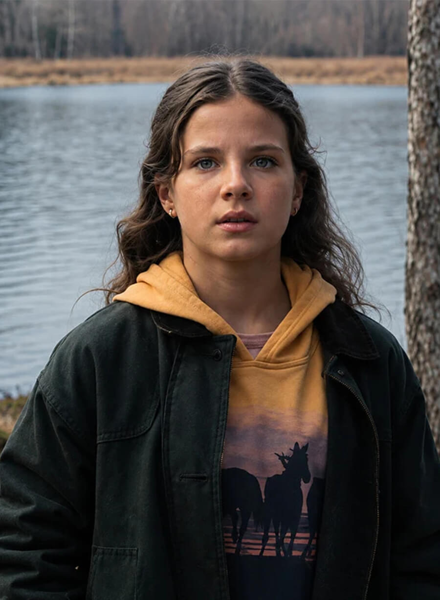 The Rescue 2027 Lorelei Olivia Mote Green Cotton Jacket