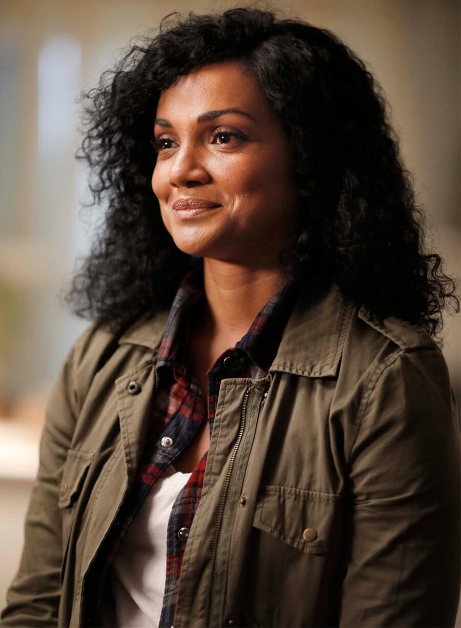 The Rookie Mekia Cox Nyla Harper Green Cotton Jacket