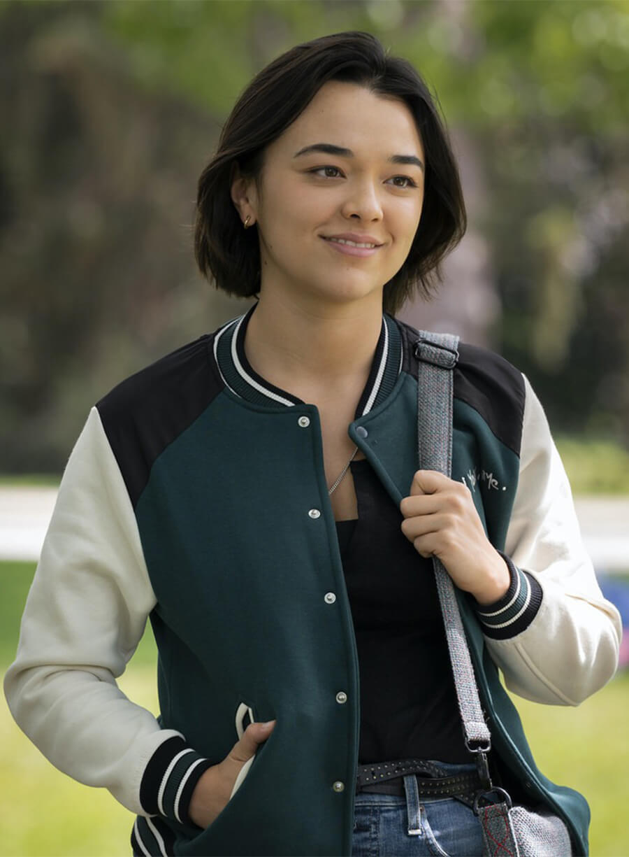 The Sex Lives of College Girls Alicia Varsity jacket