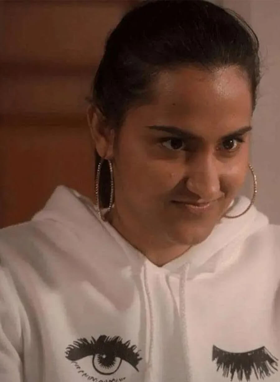 The Sex Lives of College Girls Bela Malhotra White Hoodie