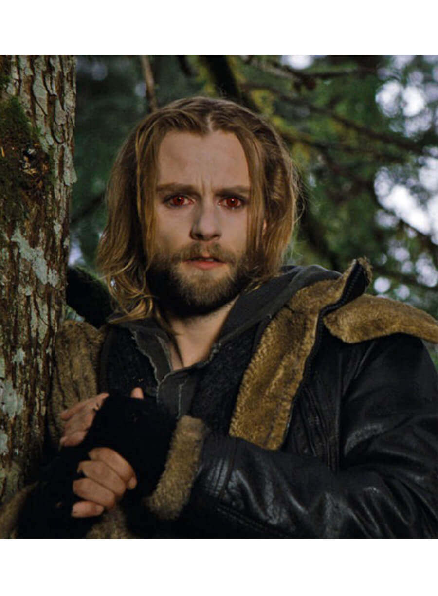 The Twilight Saga: Breaking Dawn 2 Alistair Black Leather Coat