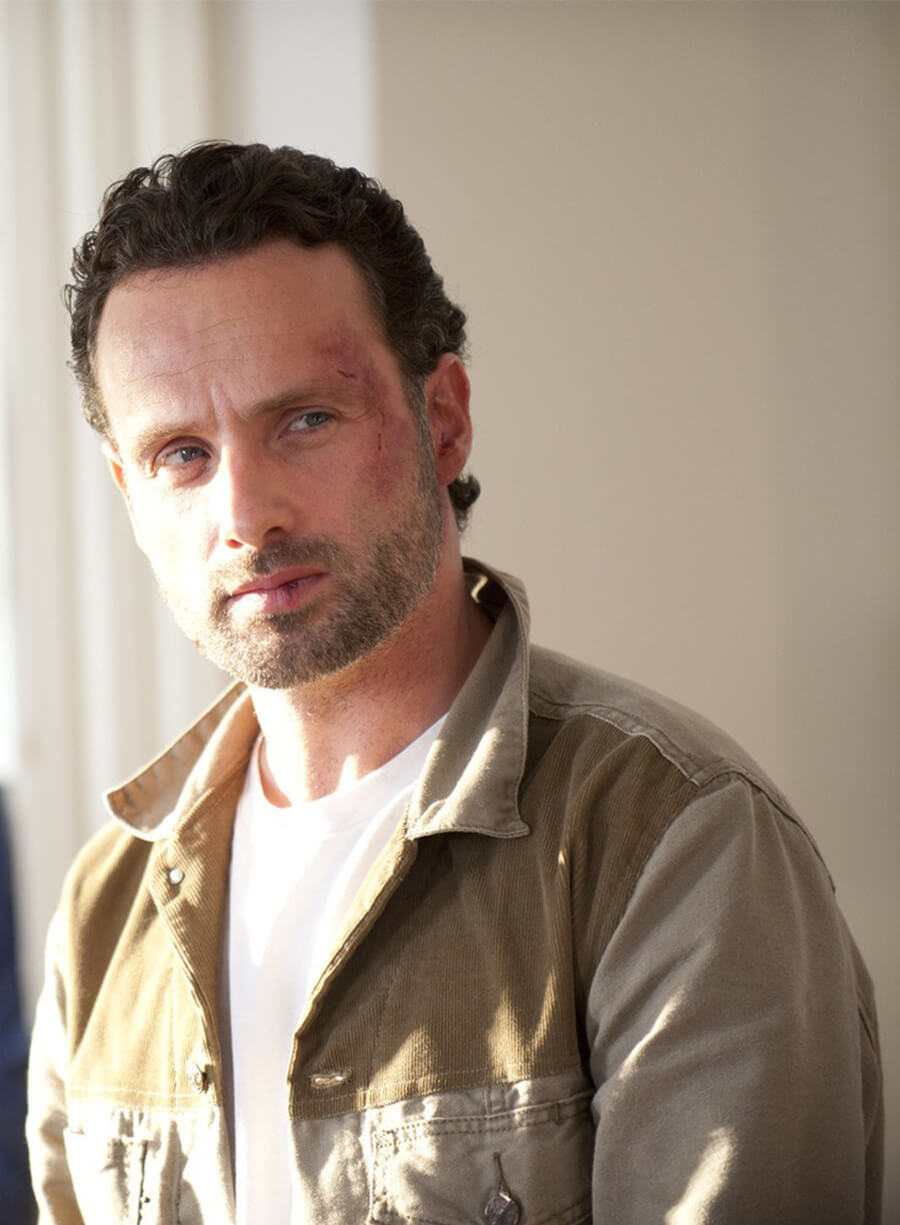 The Walking Dead Rick Grimes Beige and Brown Jacket