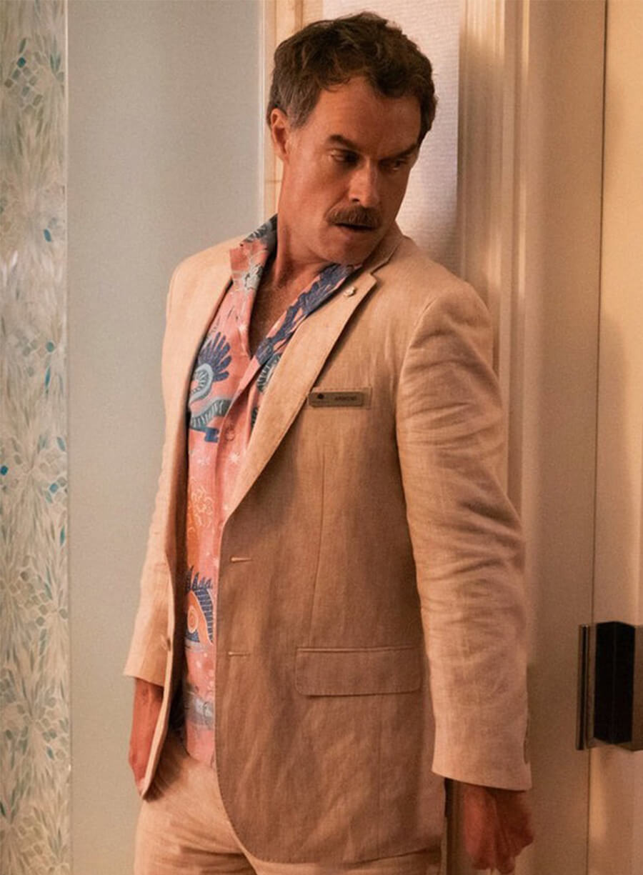 The White Lotus Armond White Blazer