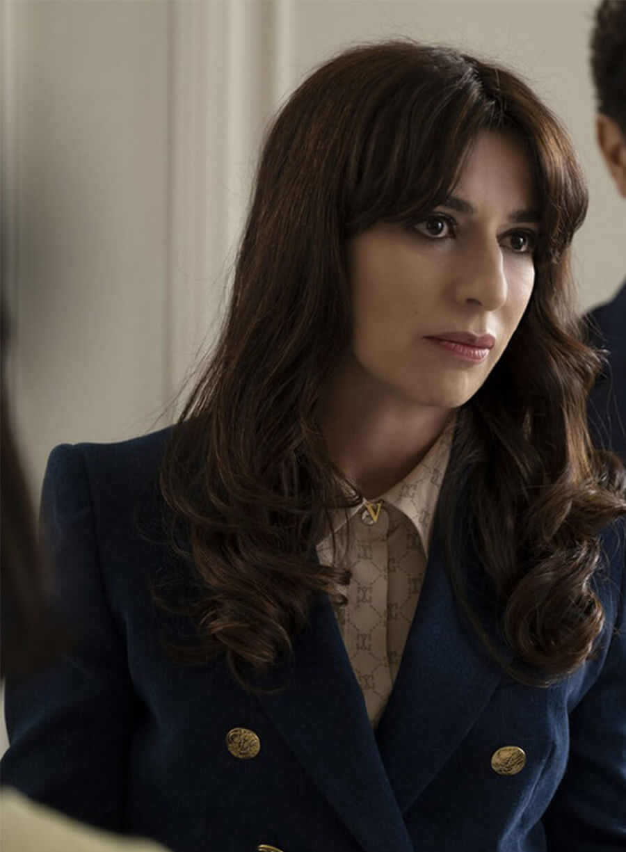The White Lotus Valentina Blue Wool Blazer