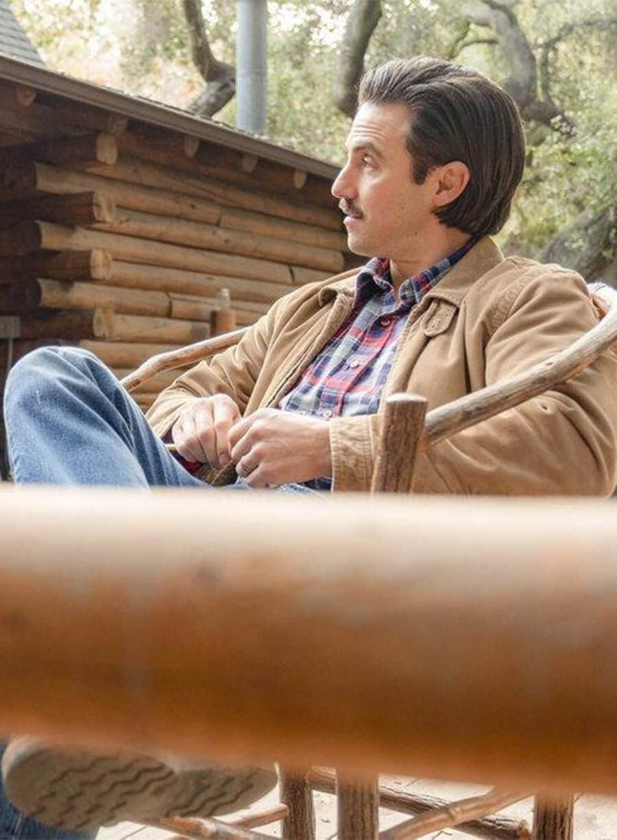 This Is Us Milo Ventimiglia Jack Pearson Brown Cotton Jacket