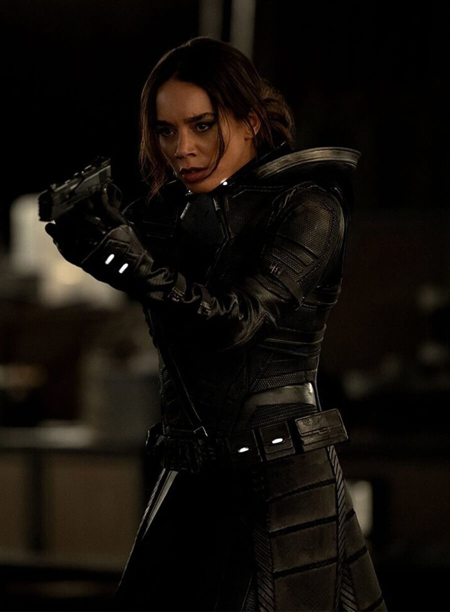 Thunderbolts 2025 Hannah John Ava Starr Black Costume Coat