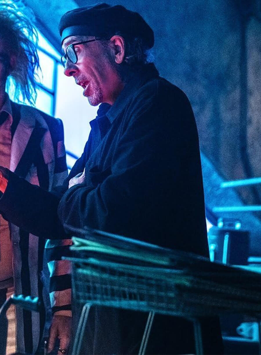 Tim Burton Beetlejuice Beetlejuice Baby Betelgeuse Black Wool Jacket