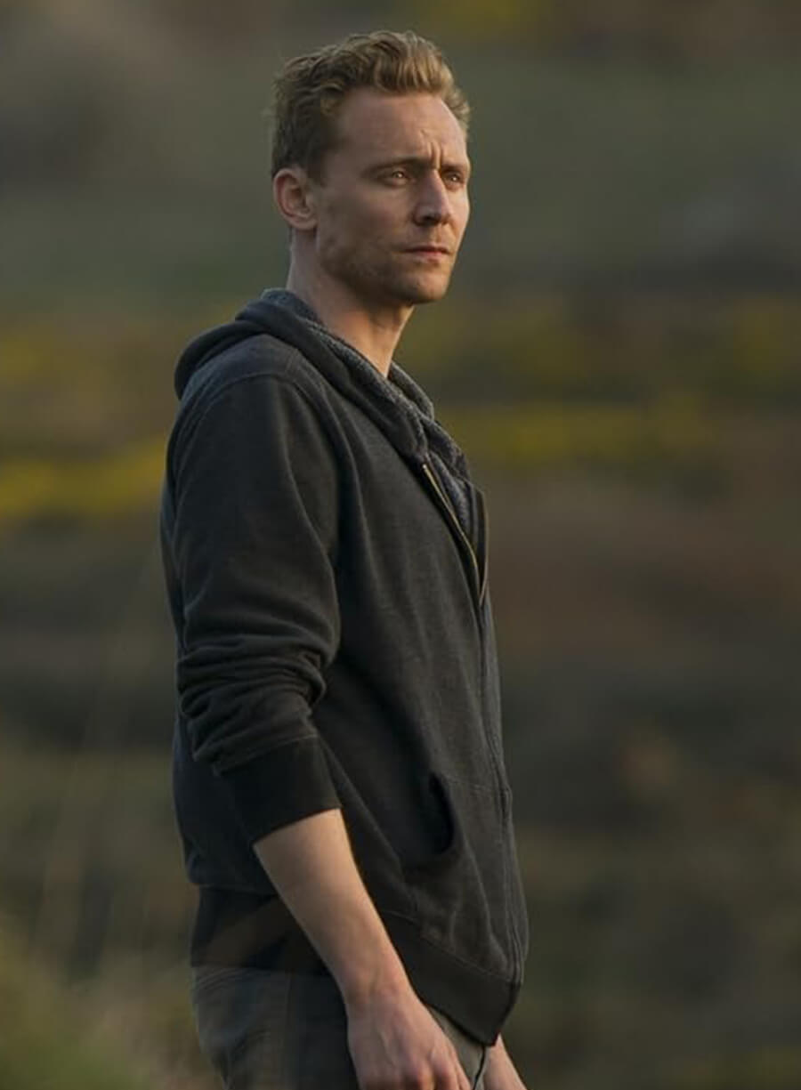 Tom Hiddleston The Night Manager Jonathan Pine Zip-up Hoodie