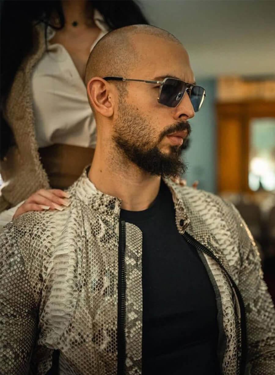 Top G Andrew Tate Python Leather Jacket