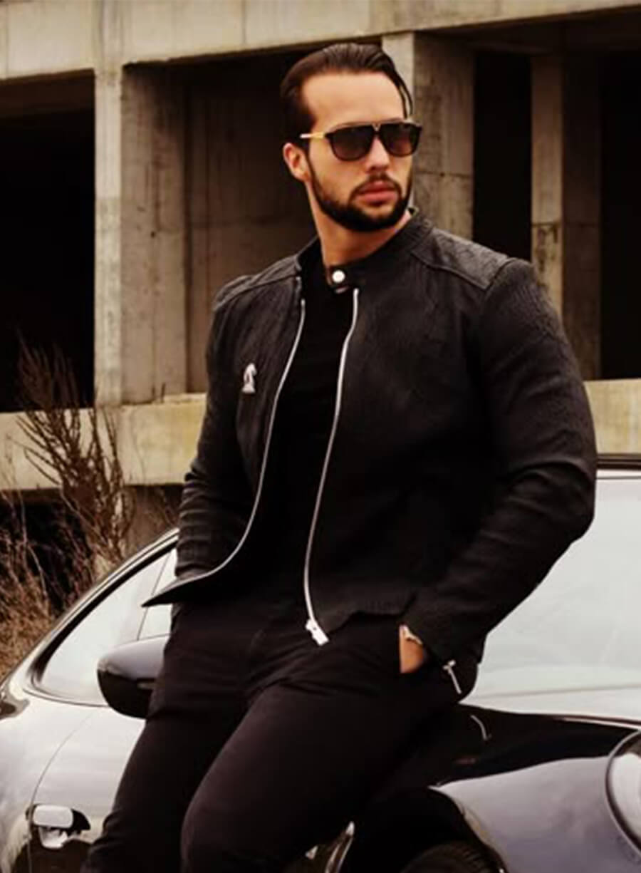 Tristan Tate Top G Black Leather Jacket