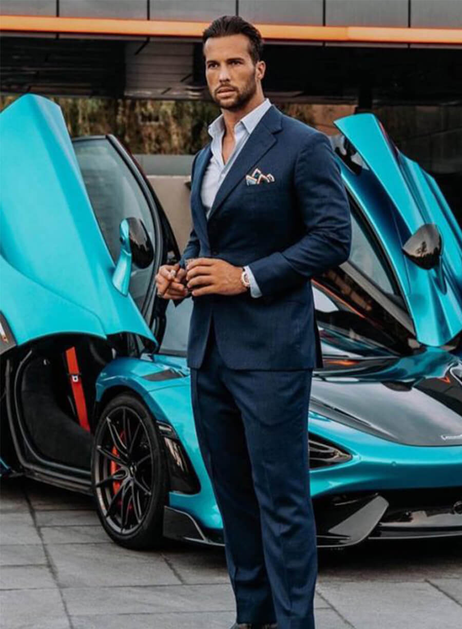 Tristan Tate Top G Blue Suit