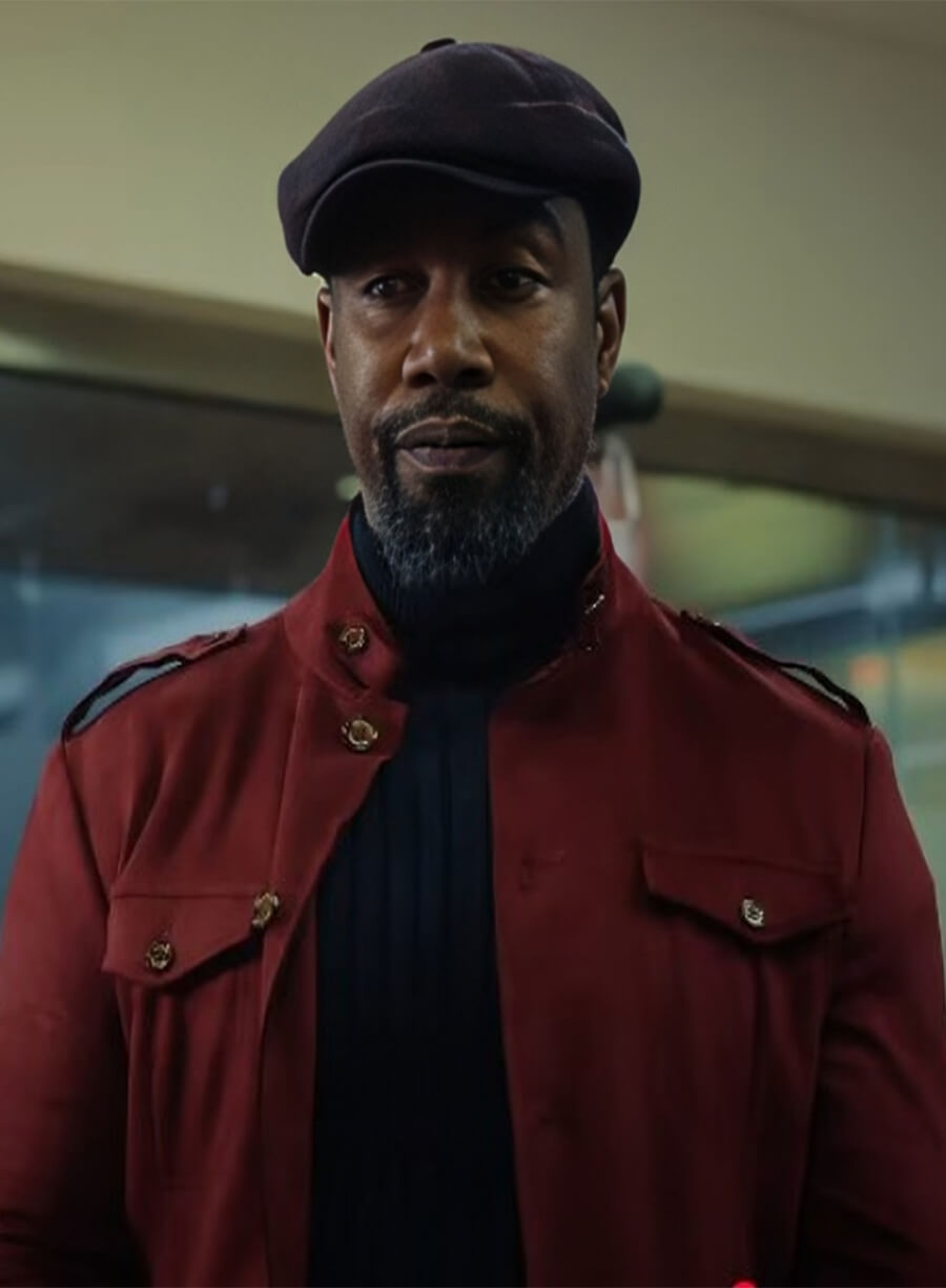 Trouble Man 2025 Michael Jai White Jaxen Red Jacket
