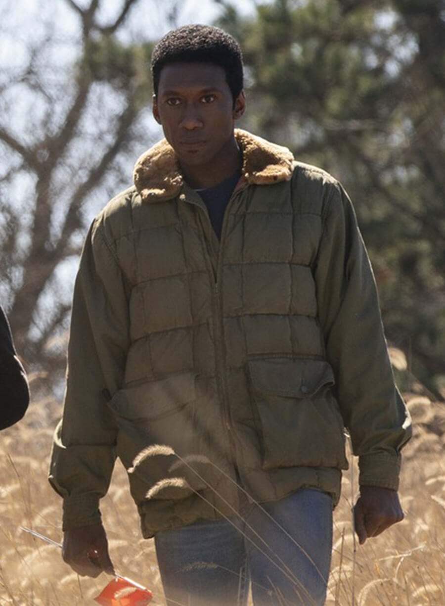 True Detective Mahershala Ali Wayne Hays Green Puffer Sherpa Jacket