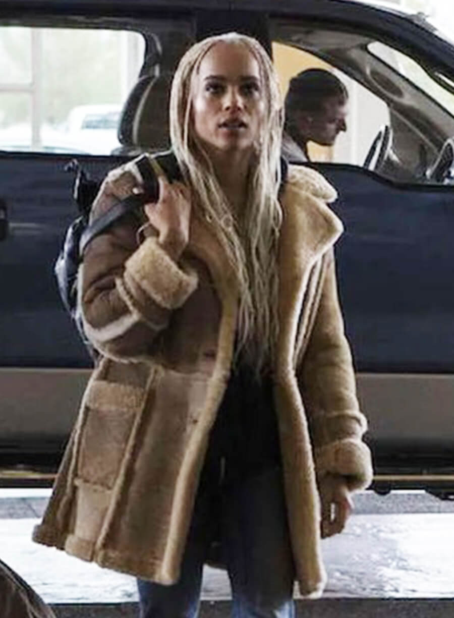 Tv Series Kin Zoë Kravitz Milly Beige Coat