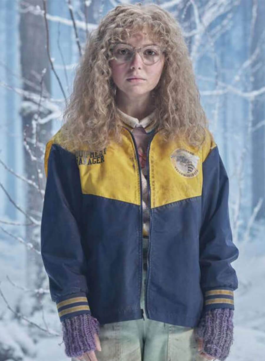 Yellowjackets Samantha Hanratty Teen Misty Yellow and Black Jacket