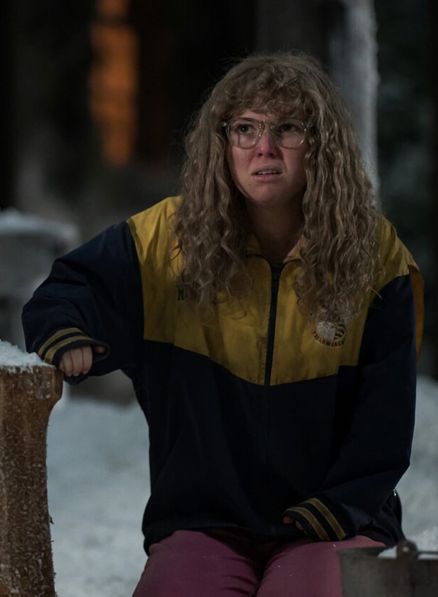 Yellowjackets Samantha Hanratty Teen Misty Yellow and Black Jacket