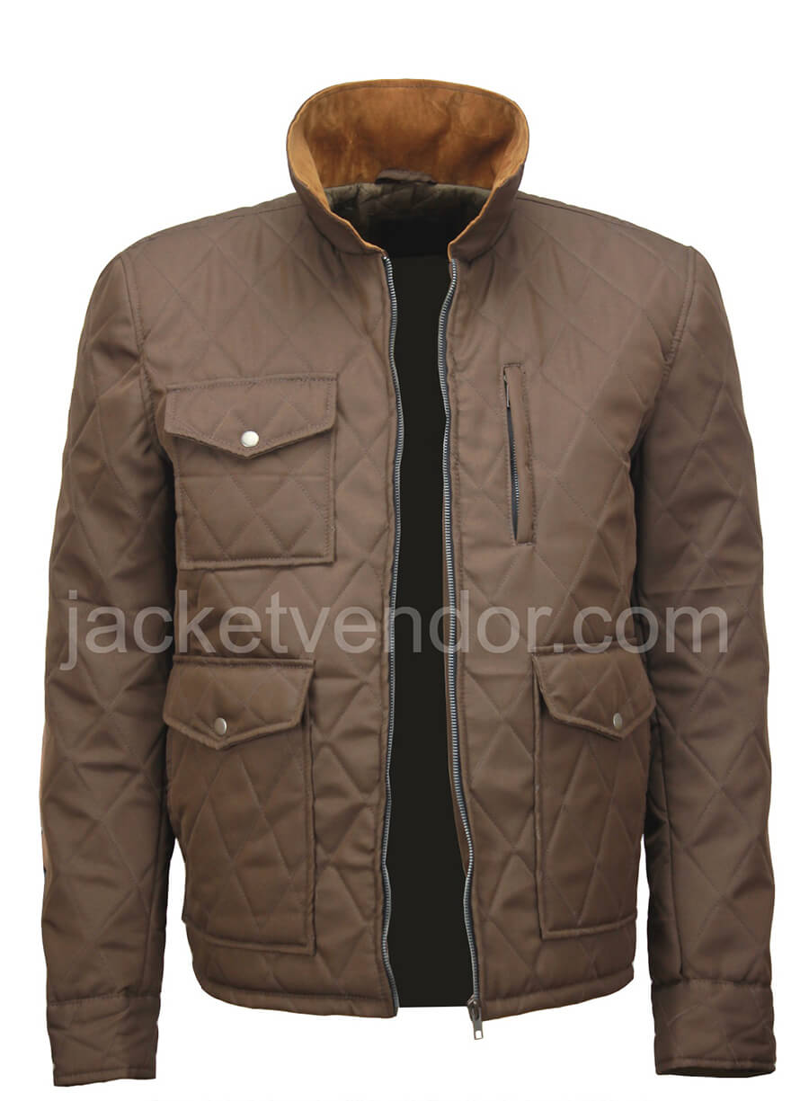 Yellowstone John Dutton Quilted Brown Jacket