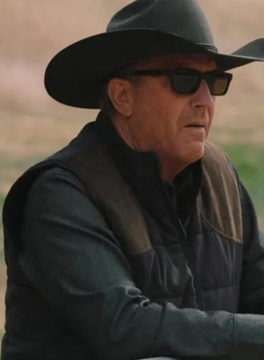 Yellowstone Kevin Costner John Dutton Puffer Vest