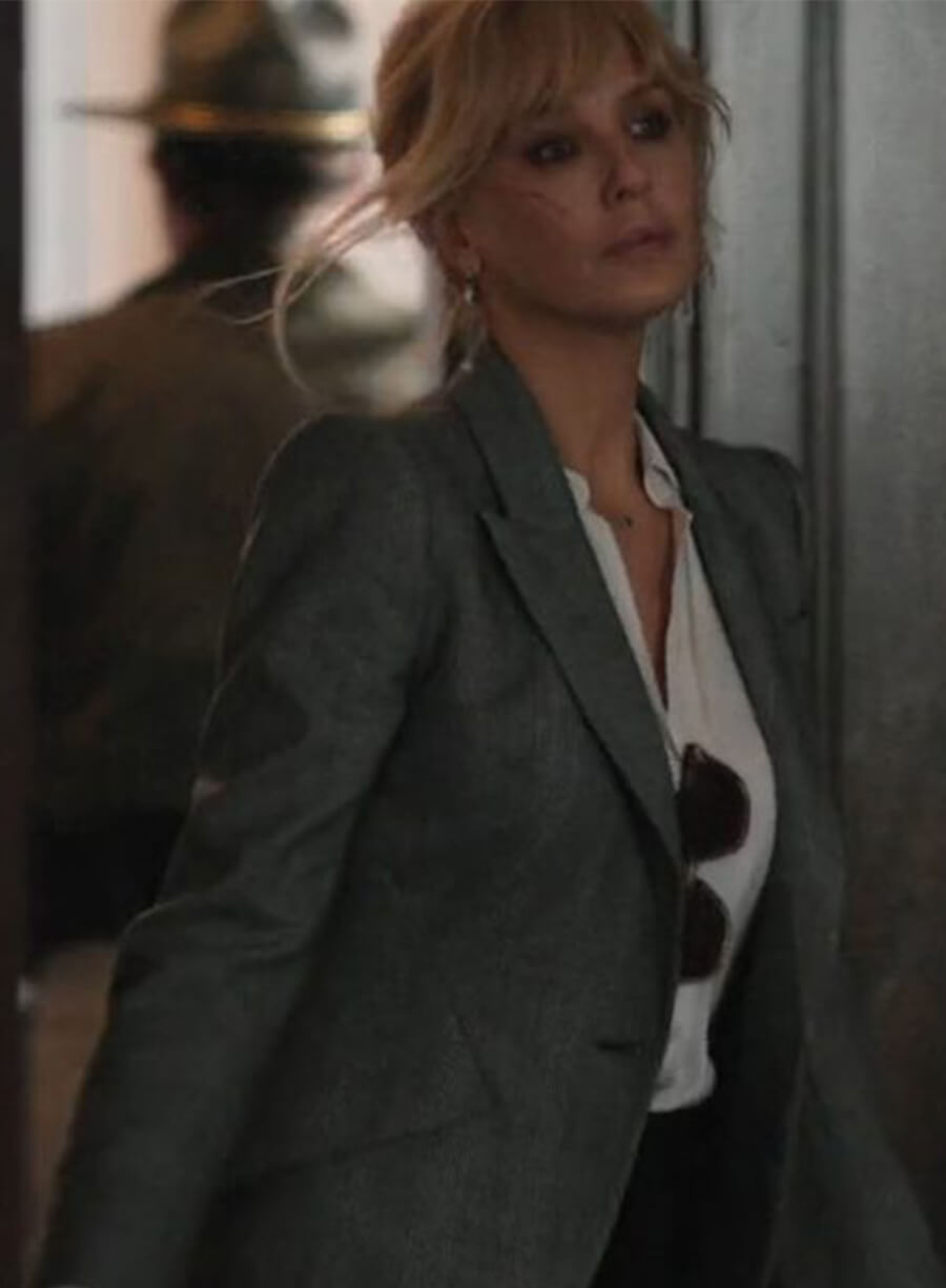 Yellowstone Season 5 Kelly Reilly Beth Dutton Grey Blazer