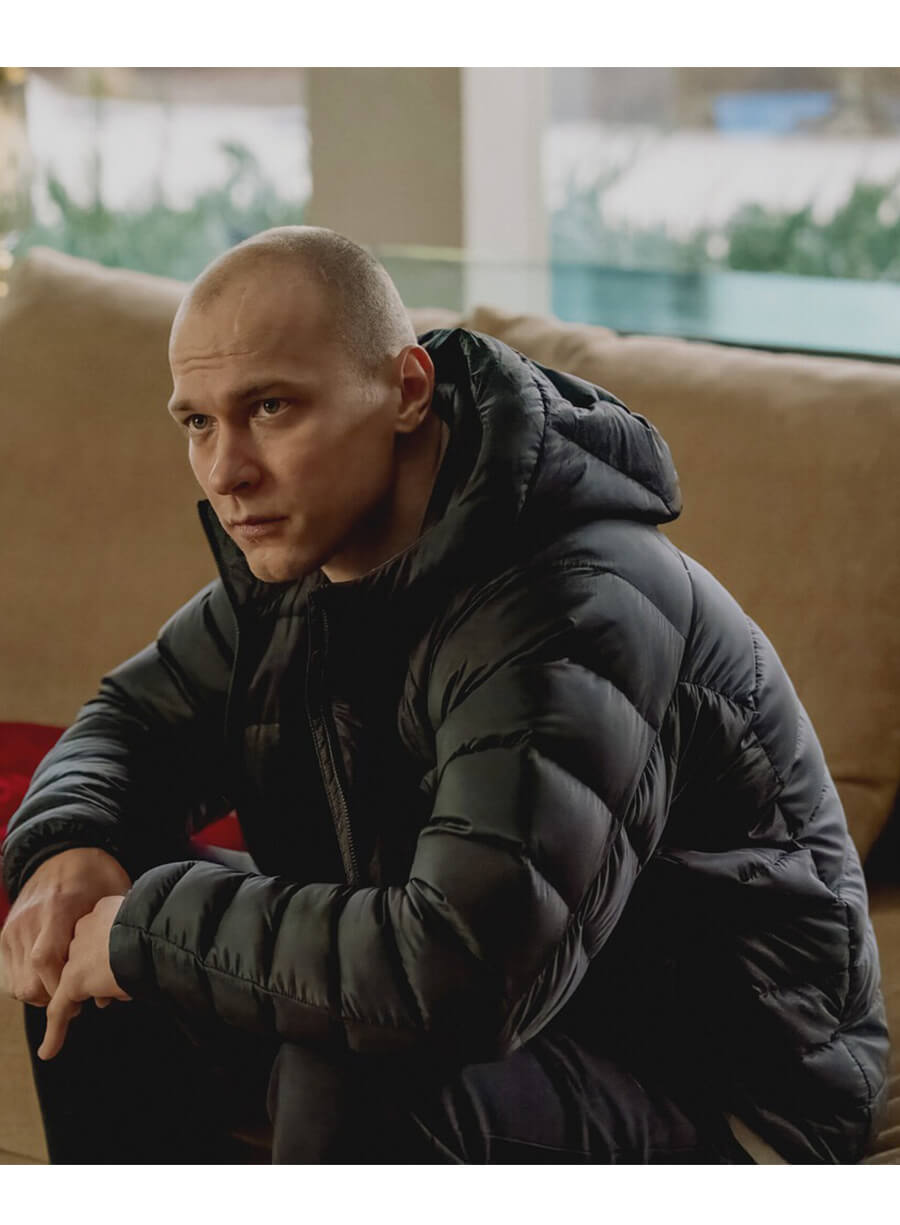 Yuriy Borisov Igor Anora 2024 Black Puffer Jacket