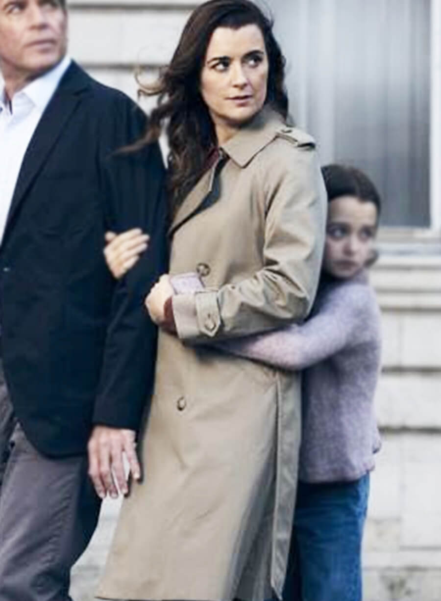 Ziva David NCIS: Tony & Ziva Cote de Pablo Beige Trench Coat