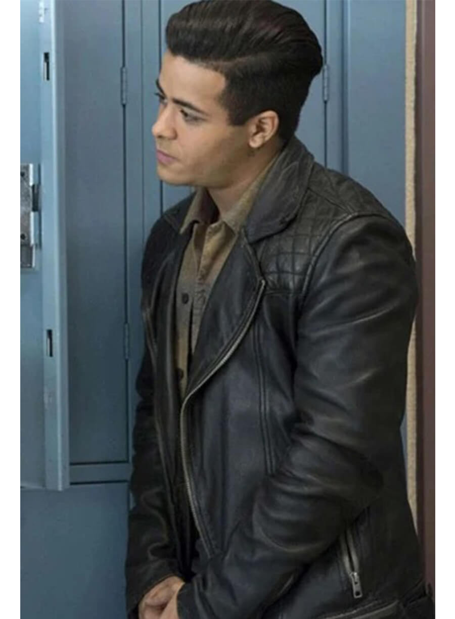 13 Reasons Why Christian Navarro Tony Biker Leather Jacket
