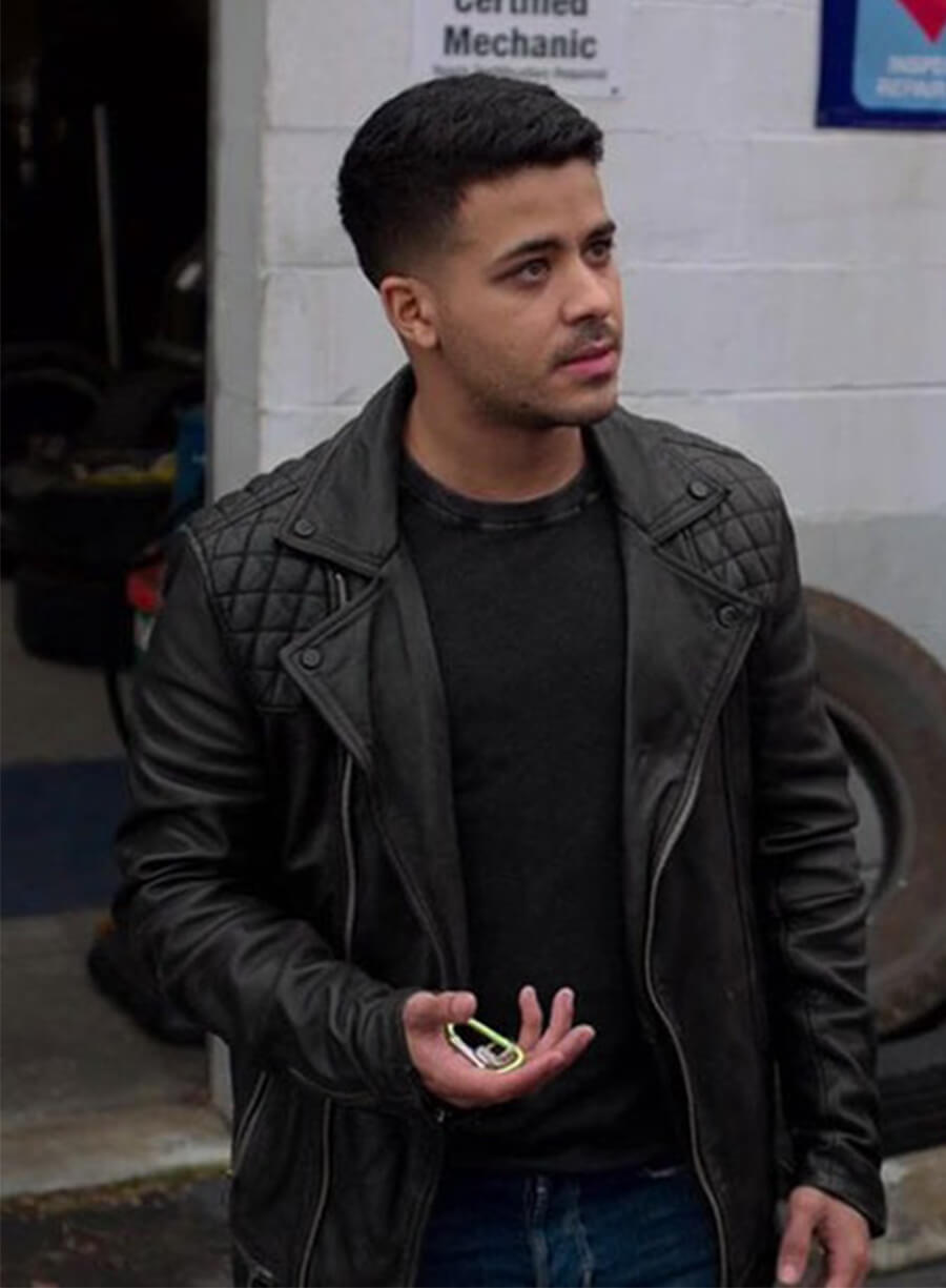 13 Reasons Why Christian Navarro Tony Biker Leather Jacket