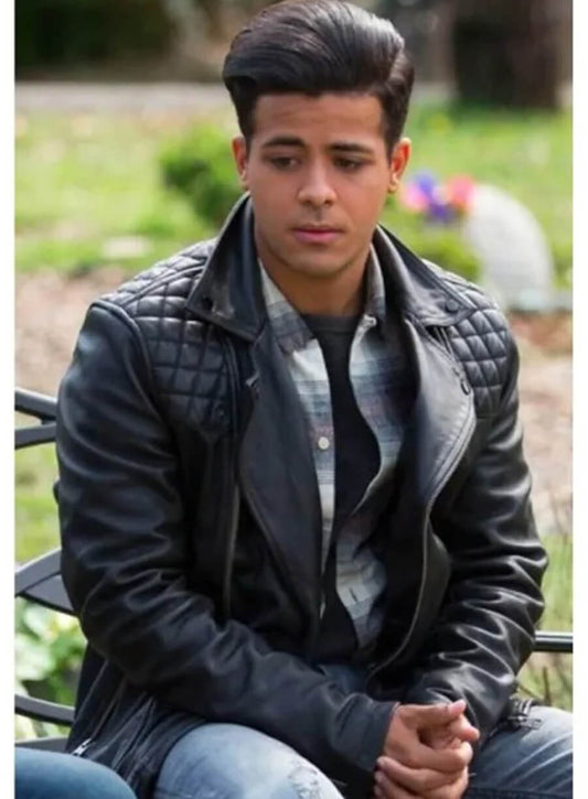 13 Reasons Why Christian Navarro Tony Biker Leather Jacket