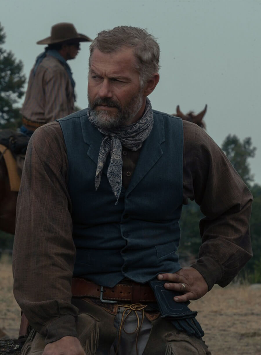  1923 James Badge John Dutton Blue Vest