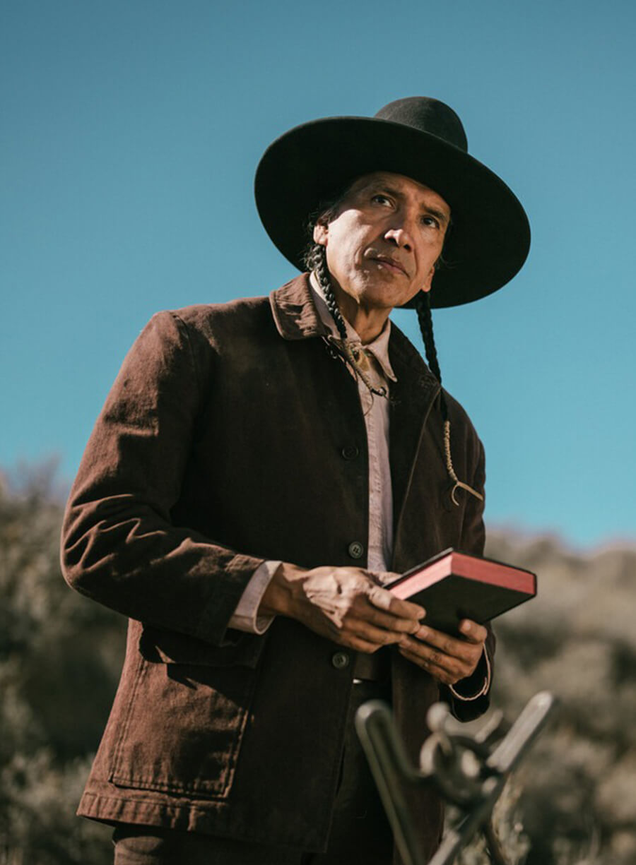 1923 Michael Greyeyes Hank Brown Cotton Jacket