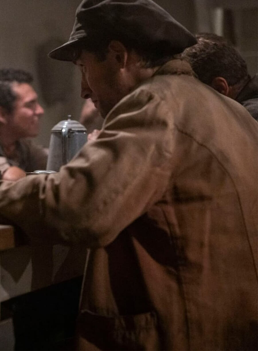 1923 Season 2 Andy Dispensa Luca Brown Cotton Jacket