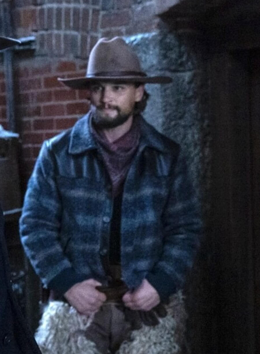 1923 Season 2 Darren Mann Jack Dutton Wool Plaid Jacket