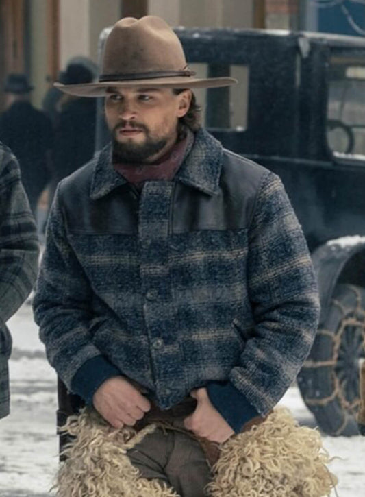 1923 Season 2 Darren Mann Jack Dutton Wool Plaid Jacket