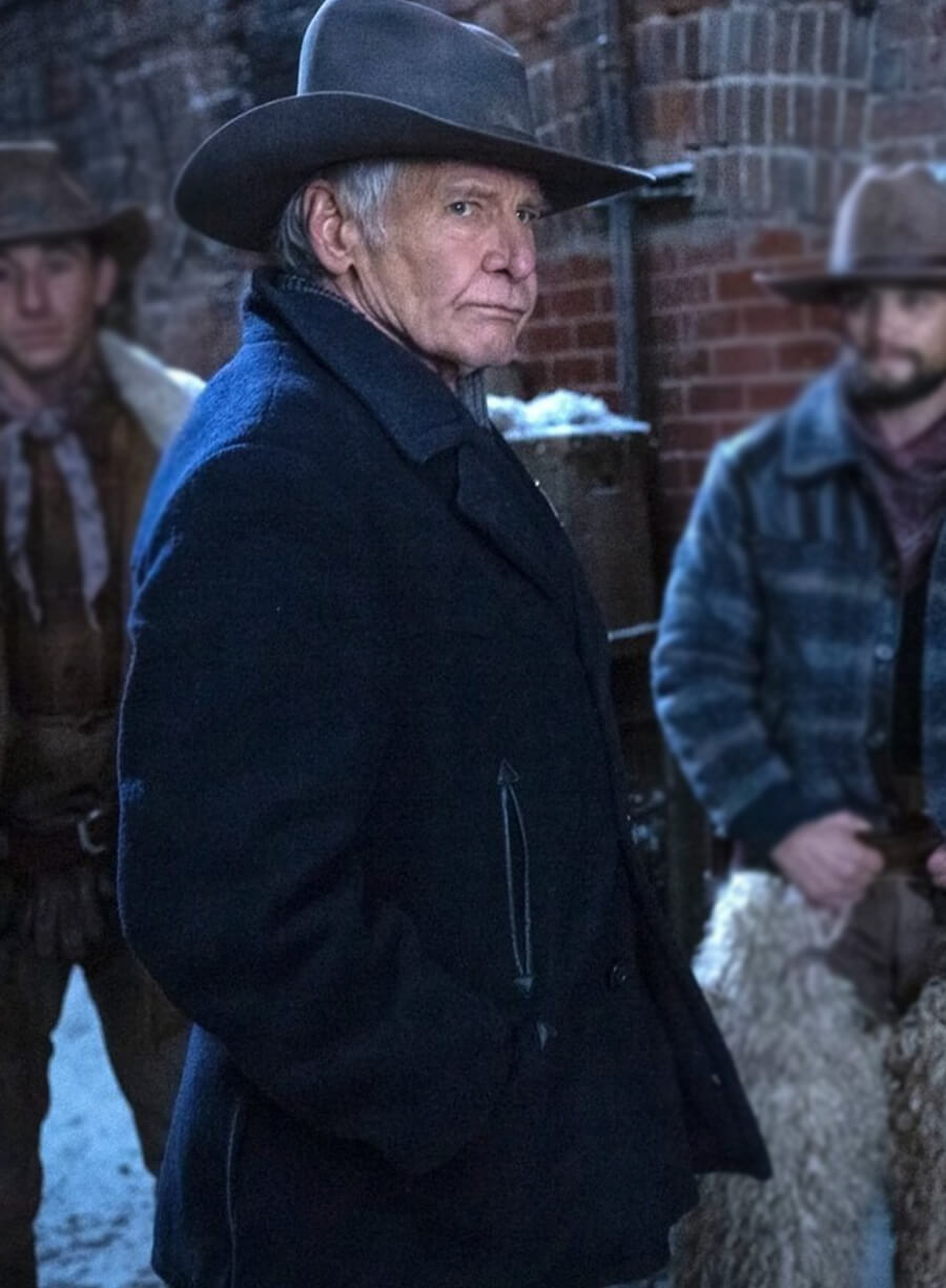 1923 Season 2 Harrison Ford Jacob Dutton Blue Coat