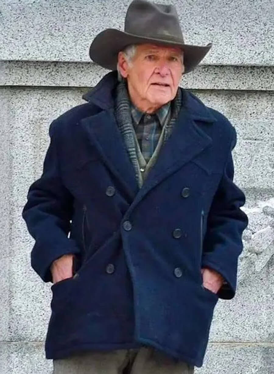1923 Season 2 Harrison Ford Jacob Dutton Blue Coat