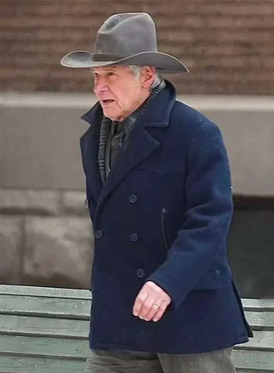 1923 Season 2 Harrison Ford Jacob Dutton Blue Coat