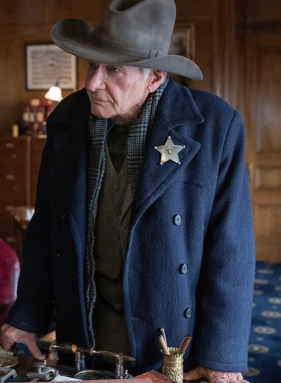 1923 Season 2 Harrison Ford Jacob Dutton Blue Coat