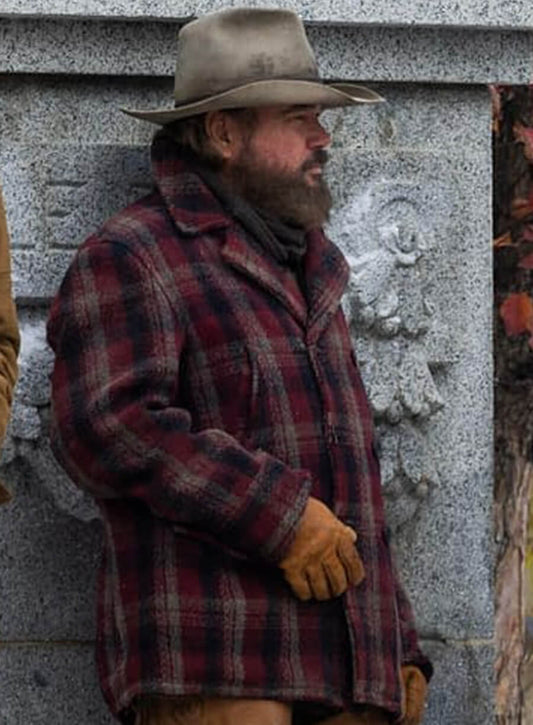 1923 Season 2 Jerome Flynn Banner Creighton Wool Plaid Jacket 