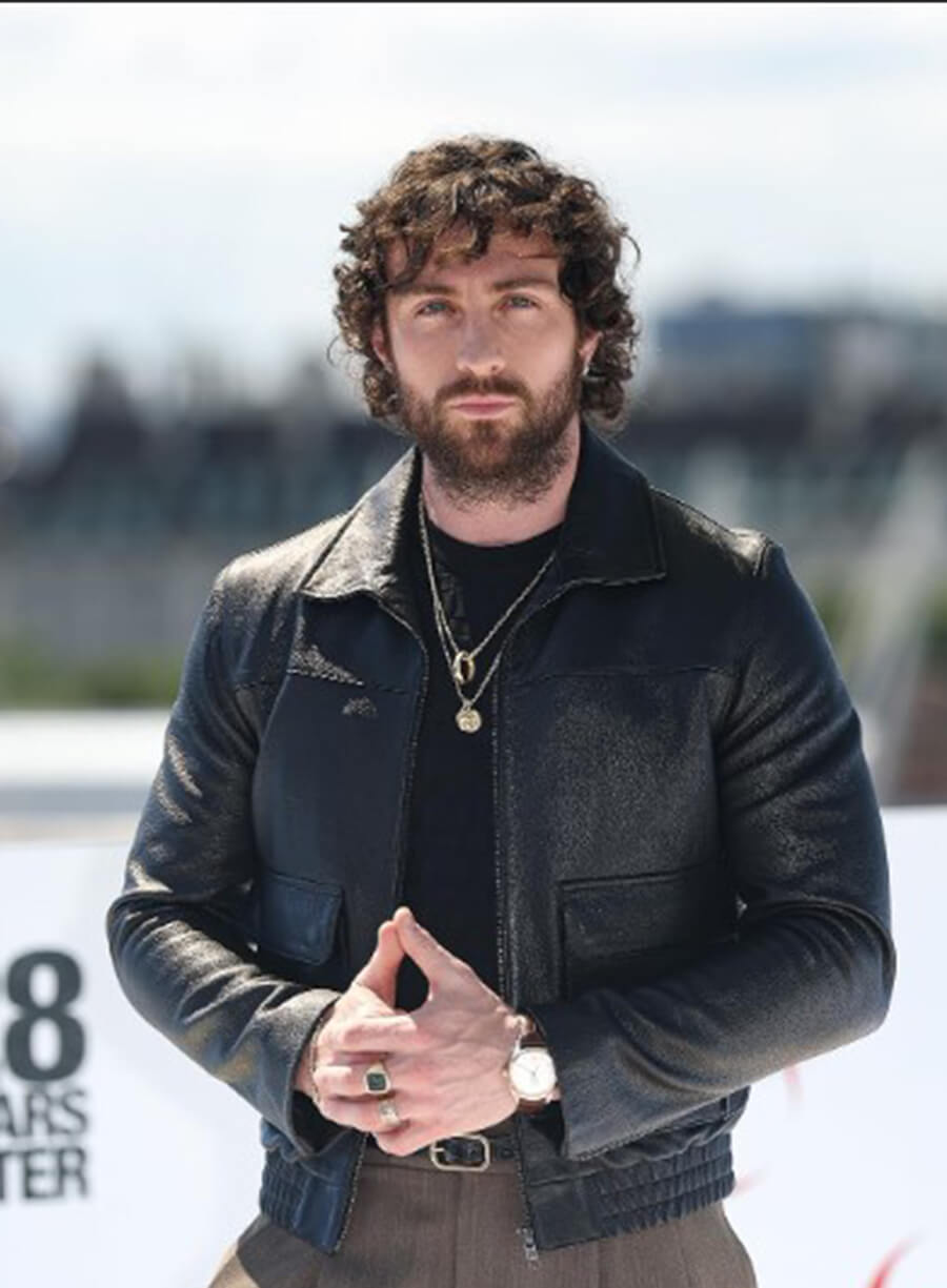 28 Year Later Aaron Taylor Johnson jamie Black Leather Jacket