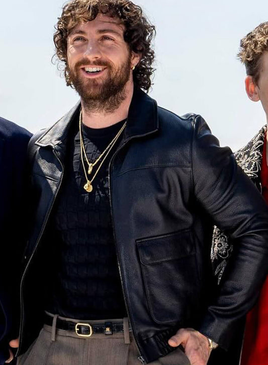 28 Year Later Aaron Taylor Johnson jamie Black Leather Jacket