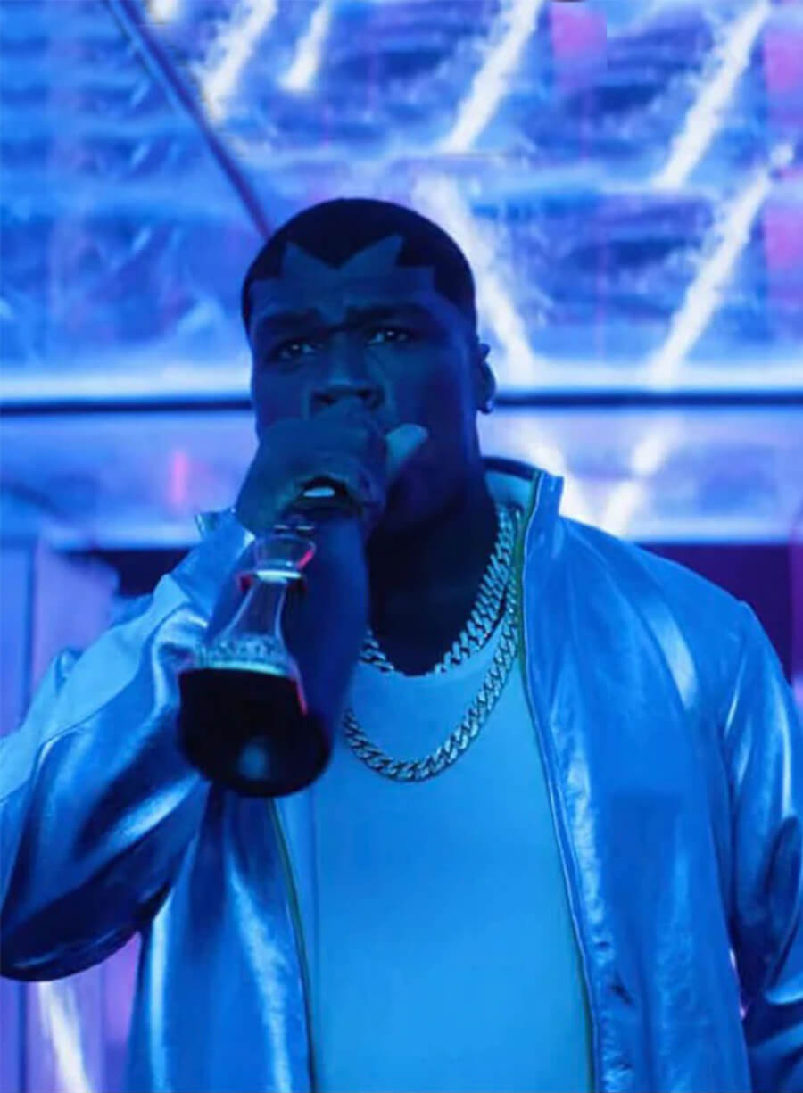 50 Cent Barlog Street Fighter 2026 Silver Jacket