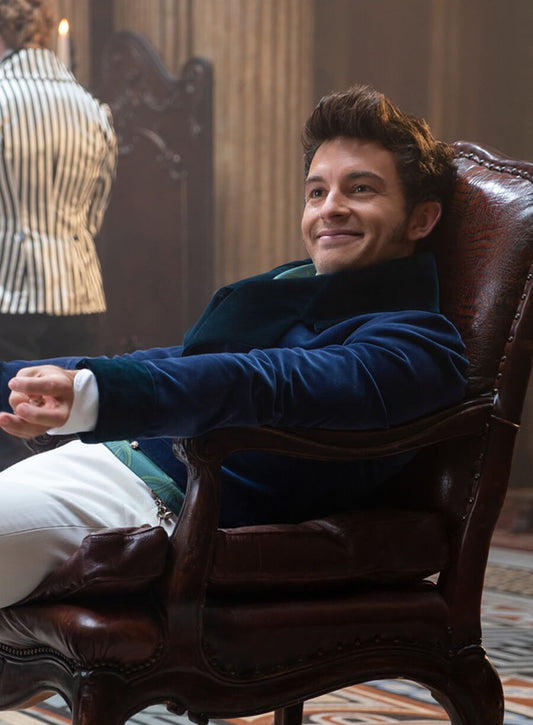 Bridgerton Jonathan Bailey Lord Anthony Bridgerton Blue Tailcoat