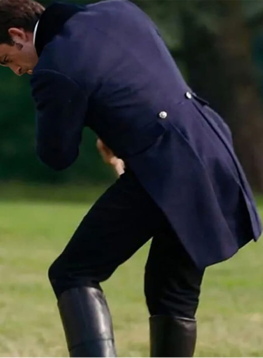 Bridgerton Jonathan Bailey Lord Anthony Bridgerton Blue Tailcoat