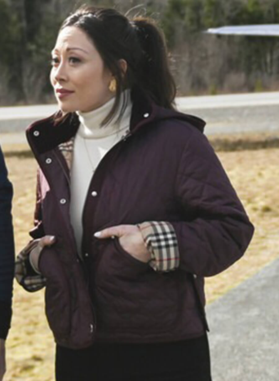 Fiona Rene Tracker S01 Reenie Maroon Quilted Jacket