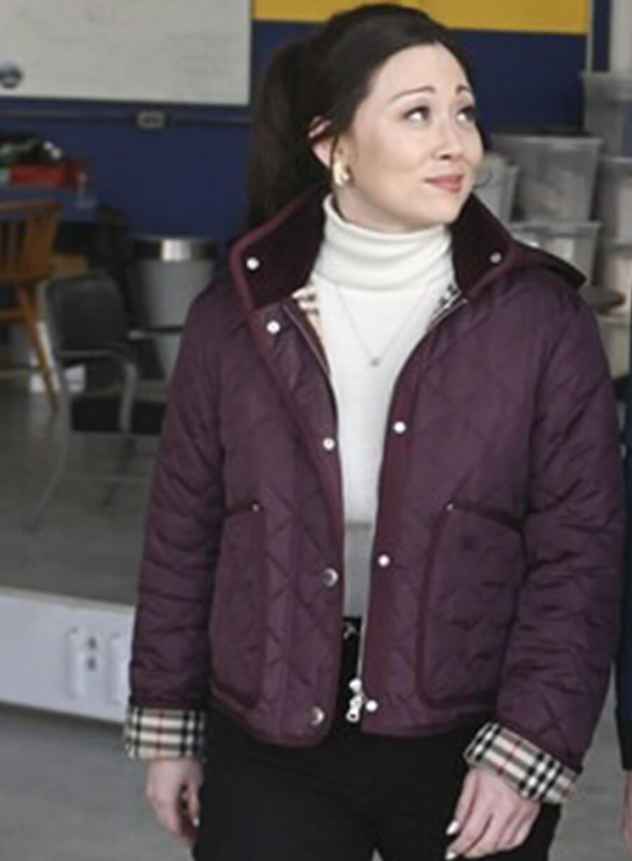 Fiona Rene Tracker S01 Reenie Maroon Quilted Jacket