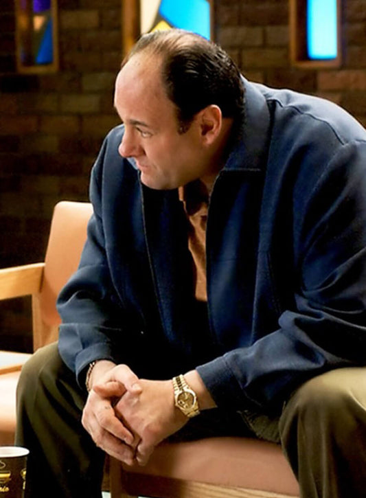 The Sopranos Tony Soprano Blue Cotton Jacket