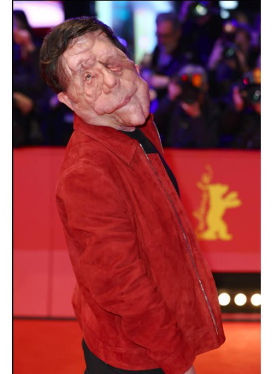 A different Man Adam Pearson Oswald Red Suede Jacket